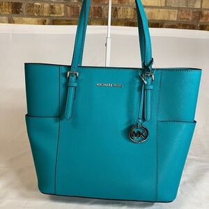 Michael Kors Teal Tote Bag